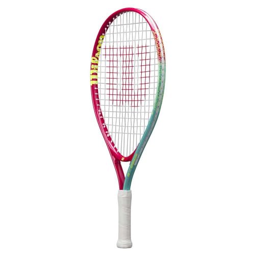 Wilson Intrigue Junior 21 Girls Tennis Racket Red/Yellow Strung 205g L