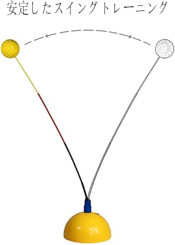 Solo Tennis Practice Rebounder Tennis Trainer Rebound Ball Tennis Ball Practice Rebounder Tennis Training Equipment for Beginner Strengthen Overall Muscle Memory Correct Body Posture Indoor Outdoor