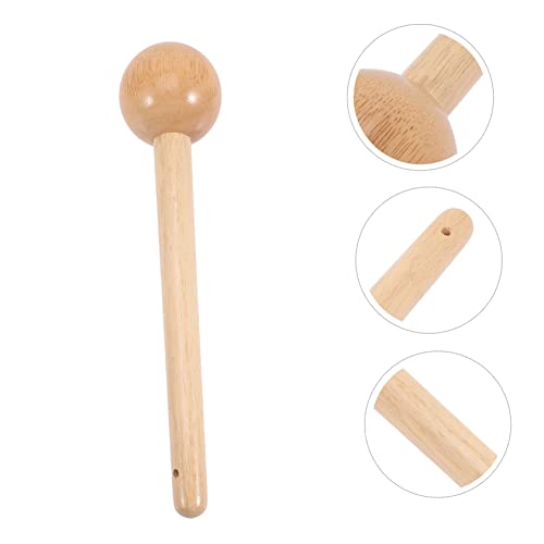 INOOMP 2pcs Mallet Wooden Accessories in Baseball Kids Mallets Portable Round Mini Glove Mitt Softball Breakin Headed Your Shaping Toy Accessory Pocket Shaper Breaking