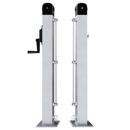 Dominator Surface Mount Pickleball System - Includes Two Heavy Duty Pickleball Posts with Net and Concrete Bolts - Aluminum, Rust Free, and Follows USAPA Standards