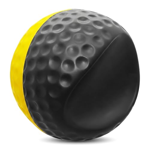 Golf Swing Training Aid Ball, Two-Tone Black and Yellow Practice Ball for Golf