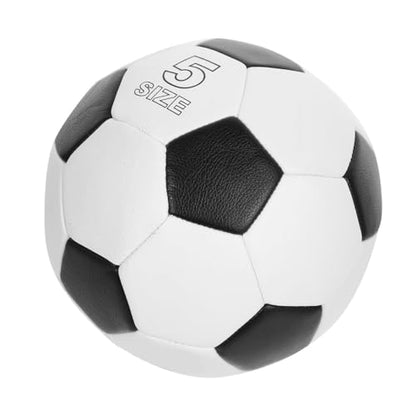 Size 5 Training Soccer Ball, Pu Machine-Stitched, Red Outdoor Football for Youth Practice and Match Use