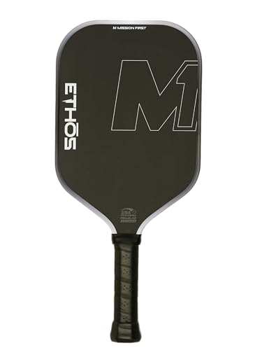 M1 Pickleball Paddles: USAP and PBCor.43 Approved, 16 MM, Elongated, Thermoformed, T700 Raw Carbon Fiber, Strong Power, Control, and Spin, Superior Paddle