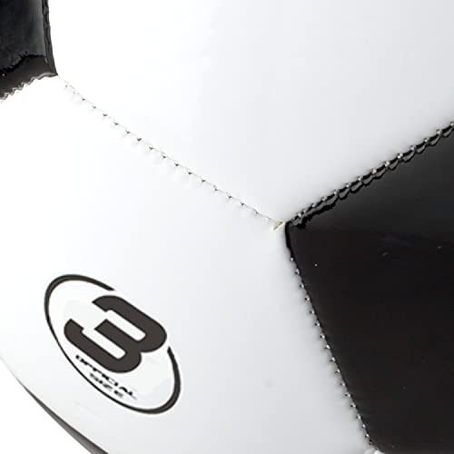 Franklin Sports Soccer Balls - Youth & Adult - Sizes 3, 4 & 5 - Single & Bulk Packs - Black & White - style: Size 3 - 1 Inflated Ball