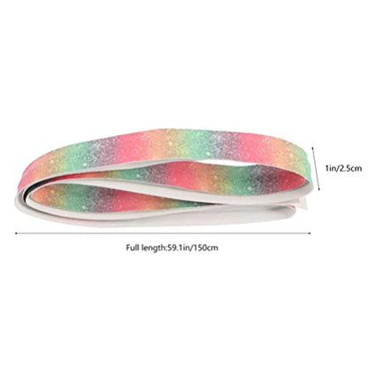 INOOMP 10pcs Tennis Racket Grip Tape Rainbow Color Badminton Grip Tape Anti Slip Absorbent Sweat Pu Racquet Handle Grip Tennis Overgrip for Rackets