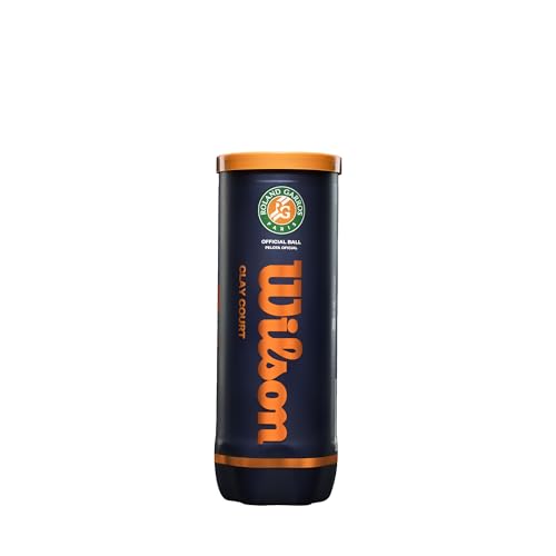 Wilson Roland Garros Clay Tennis Ball - 3 Ball Can - size: 1-Can (Pack of 6)