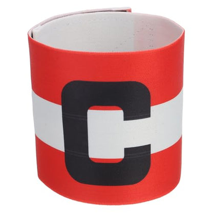 PATIKIL Soccer Captain Armband, Captain Arm Bands for Soccer Elastic Captain C Arm Bands Sports Captain Armbands for Youth Adult Football Team Training - color: Red/White