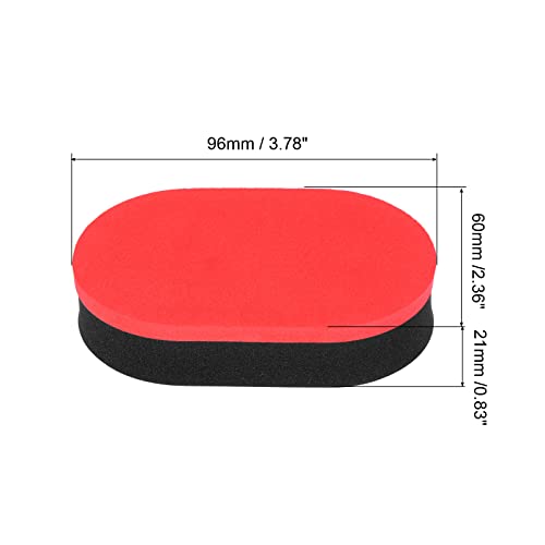 PATIKIL Table Tennis Rubber Cleaner, 2 Pack Ping Pong Cleaning Sponge Paddle Cleaner Racket Care Soft, Red Black
