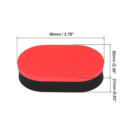 PATIKIL Table Tennis Rubber Cleaner, 2 Pack Ping Pong Cleaning Sponge Paddle Cleaner Racket Care Soft, Red Black