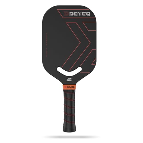 DGYGQ Pickleball Paddles, T700SC Power Carbon Fiber Pickleball Paddle with Polypropylene Honeycomb Core, Increased Power for Ultimate Spin & Consistency - color: Red