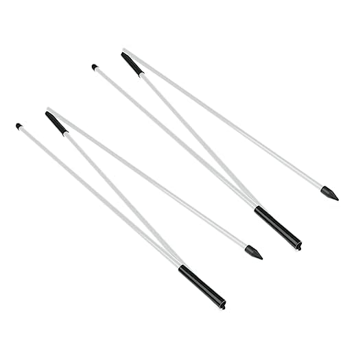 Eshan Golf Alignment Sticks 2 Pack Swing Training Aid Equipment Collapsible Trainer Practice Rods Posture Corrector in Handy Storage Tube Case for Men Women Golfer Swinging