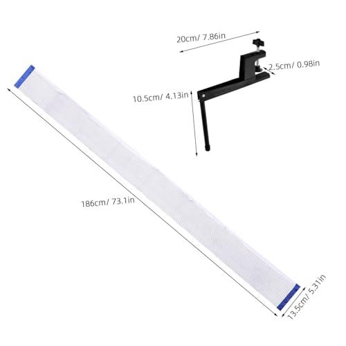 Portable Table Tennis Net and Post Set Elastic Mesh Net for Indoor Outdoor Use Easy Installation Compatible with Any Table
