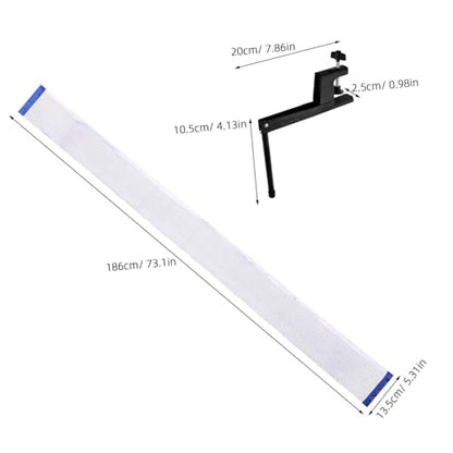 Portable Table Tennis Net and Post Set Elastic Mesh Net for Indoor Outdoor Use Easy Installation Compatible with Any Table