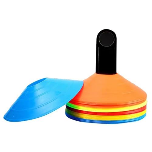 5Pieces High Visibility Markers Sport Training Discs Nonslip for Team Exercises and Safe Playgrounds Use Poly