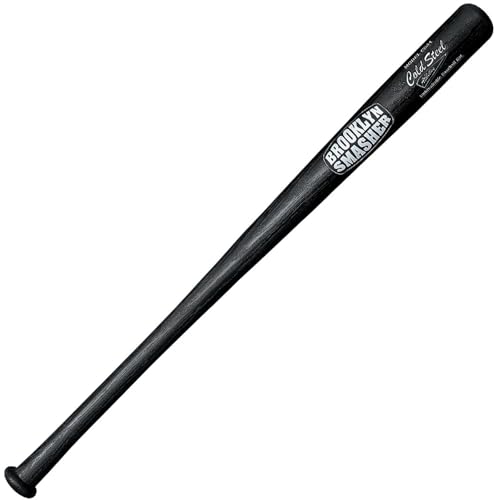 Cold Steel Brooklyn Smasher, Black, 34 Inch & Brooklyn Series Unbreakable Baseball Bat - Made of High-Impact Polypropylene, Brooklyn Slammer (19"), One Size (92BSW)