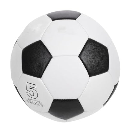 Size 5 Training Soccer Ball for Youth and Adults, Pu Leather Machine-Stitched Football, Wear-Resistant Outdoor Soccer Ball for Team Practice and Matches