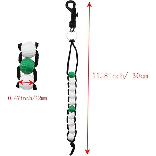 Menolana Golf Stroke Counter Bead Golf Score Keeper Accessories Clip with Lightweight Construction and Simple Scoring Suitable for Golfer Referee Men