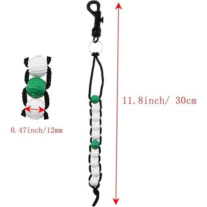 Menolana Golf Stroke Counter Bead Golf Score Keeper Accessories Clip with Lightweight Construction and Simple Scoring Suitable for Golfer Referee Men