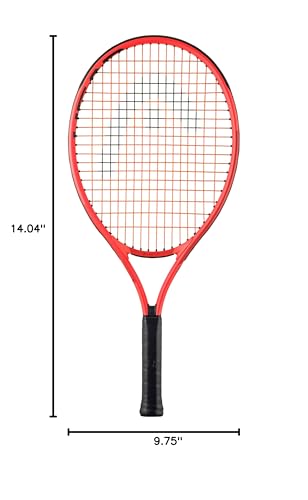 HEAD Radical Junior Tennis Racquet - Sizes 21", 23" 25" 26", Pre-Strung, Lightweight Aluminum, Bag Cover Included - size: 23"