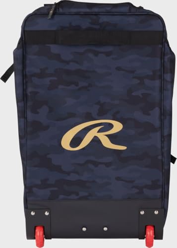 Rawlings | GOLD COLLECTION Wheeled Equipment Bag | Baseball/Softball | Multiple Styles - color: Black Camo