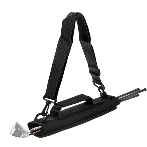 PATIKIL Lightweight Carry Bag, Mini Golf Club Bag with Adjustable Strap for Men Women Golfer Pouch Driving Range Carrier Course Training Practice Case - color: Black