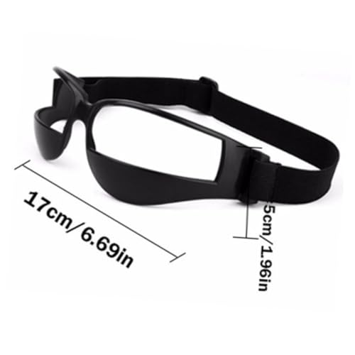 Yardwe Basketball Training Goggles Low Head Glasses for Sports Dribble Training Aid Comfortable Soft Straps Fit Sports Goggles