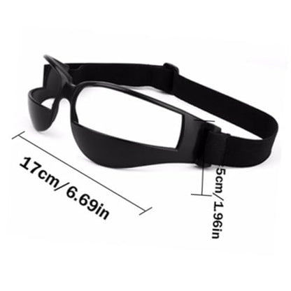 Yardwe Basketball Training Goggles Low Head Glasses for Sports Dribble Training Aid Comfortable Soft Straps Fit Sports Goggles