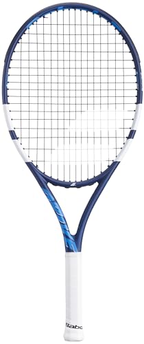 Babolat Drive Junior 25 Inch 11th Gen Tennis Racquet (Blue/White) with Optional Accessories