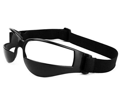 Poxas Sports Dribble Goggles for Basketball Training Aid Great - Improve Dribbling Skill Handling Skills (Single Pack/Black)