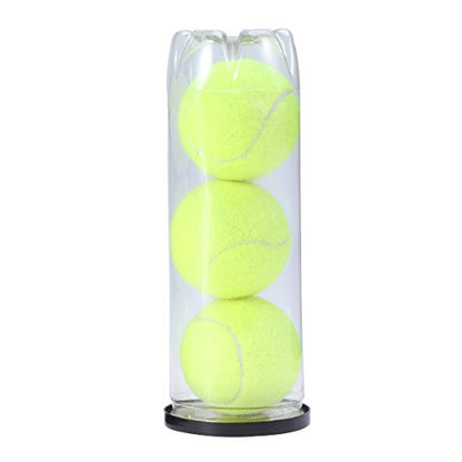 3pcs Tennis Balls Can Practice Tennis Balls Championship Regular Duty Tennis Ball Pet Dogs (Yellow)
