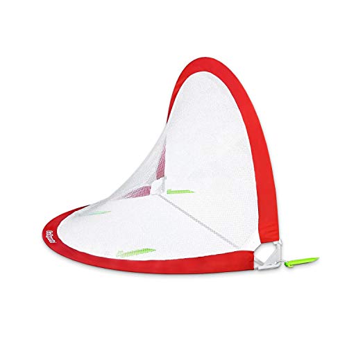 GoSports Portable Pop-Up Soccer Goals for Backyard - Kids & Adults - Set of Two Nets with Agility Training Cones and Carrying Case - size: 4 ft Round