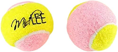 Midlee X-Small Dog Tennis Balls 1.5" Pack of 12- Puppy Mini Fetch Pet Little Tennis Balls -Yellow/Pink - color: Pink