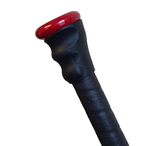 Grip N Rip TRIGGER Baseball/Softball Bat Grip Ergonomic Asymmetrical Design for Enhanced Comfort & Control Features Grooves for Finger Placement, Smooth Palm Relief (Black)