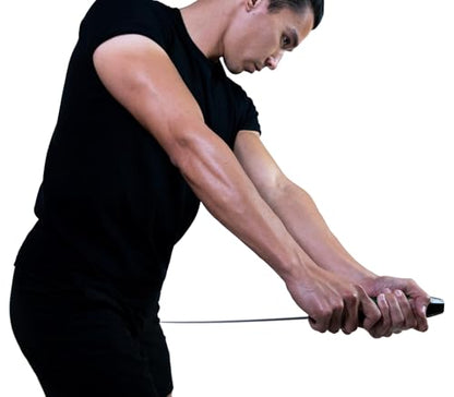 Tennis Training Aid for Forehand, Backhand, Serve Strength Trainer for Racket Head Speed, Power and Spin Portable Swing Trainer for Tennis, Pickleball, Padel, Golf
