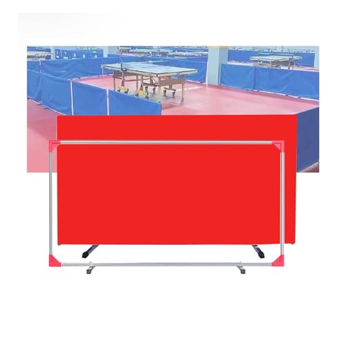 Table Tennis Surround Temporary Wall, Removable Training Fence. Contest Surround Baffle Block,Table Tennis with 600D Cloth,Ping Pong Field Fence,for Pickleball Court Divider，（Red，140x75cm/4p - color: Red, size: 140x75cm/4pieces