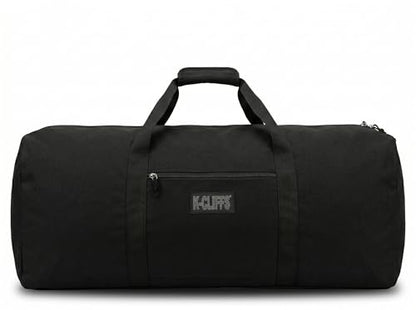Heavy Duty Cargo Duffel Large Sport Gear Drum Set Equipment Hardware Travel Bag Rooftop Rack Bag - color: Black, size: 24" x 12" x 12"