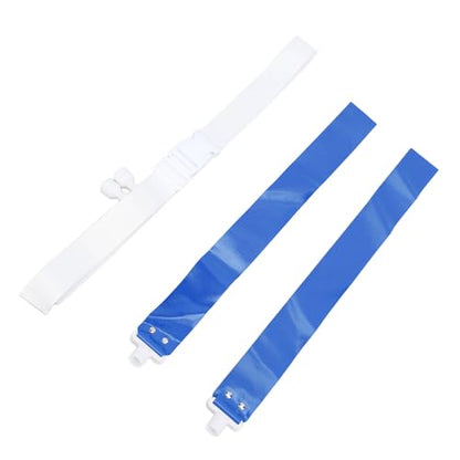 CHICIRIS Flag Football Belts Set with Buckle Adjustable Professional Flag Football Belts Youth Kids Adult Training Accessories for Outdoor Sports (Blue)