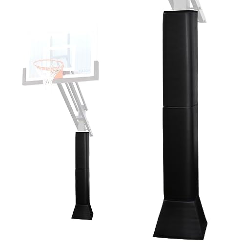 Katop Square Basketball Pole Padding, Professional Heavy Duty Protective Pad, 2-Inch Thick, All-Weather Pads fit 4-8Inch Square Poles, Heavy Duty Safety Pole Pads for Player Protection - size: 8"×8", style: Base & Pole