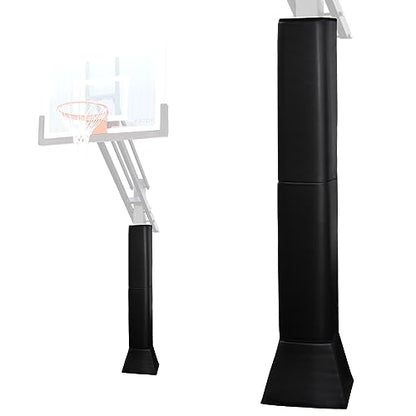 Katop Square Basketball Pole Padding, Professional Heavy Duty Protective Pad, 2-Inch Thick, All-Weather Pads fit 4-8Inch Square Poles, Heavy Duty Safety Pole Pads for Player Protection - size: 4"×4", style: Base & Pole