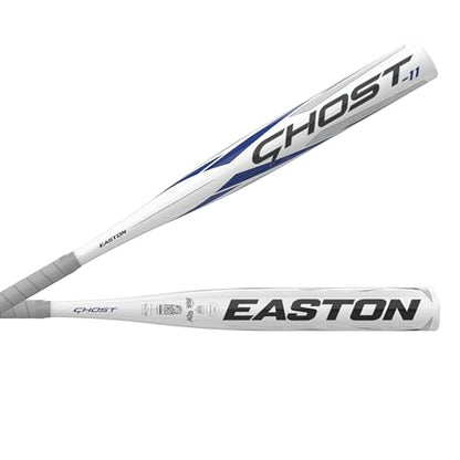 Easton | Ghost Youth Fastpitch Softball Bat | Approved for All Fields | -11 Drop | 1 Pc. Aluminum - color: White / Blue, size: 28 Inch