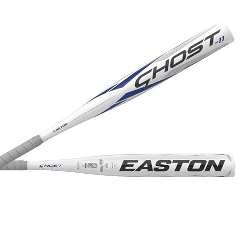 Easton | Ghost Youth Fastpitch Softball Bat | Approved for All Fields | -11 Drop | 1 Pc. Aluminum - color: White / Blue, size: 29 Inch