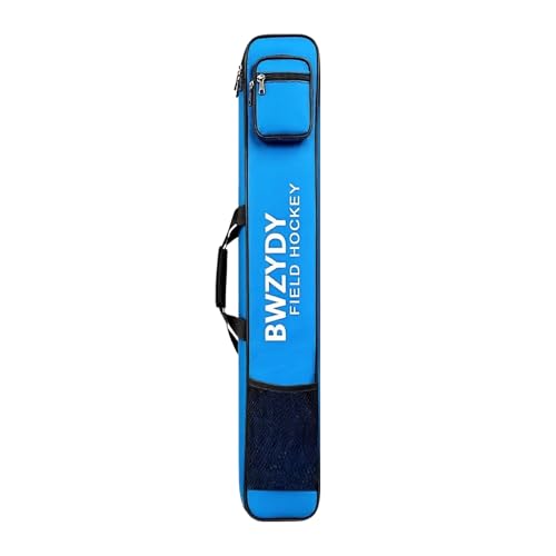 Field Hockey Stick Bag - Spacious & Practical, Holds Multiple Sticks, Premium Waterproof Thickened Fabric, Large Capacity for Gear + Top Zipper & Bottom Mesh Pockets, Ideal for Training & Games - color: blue