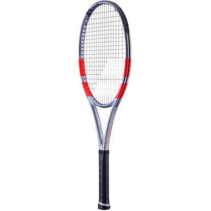 Babolat Pure Strike 100 16x20 4th Gen Tennis Racquet (Carbon Grey) - Strung with 16g Babolat Syn Gut at Mid-Range Tension - color: Natural String, size: 4 3/8" Grip