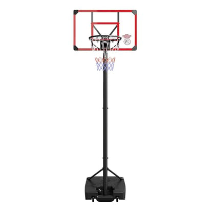 Basketball Hoop Outdoor 33/44/48 Inch Shatterproof PC Backboard, 4.92-10FT Stepless Adjustable Height, Portable Basketball Hoop with Wheels for Backyard, Driveway and Court - size: 33 Inch