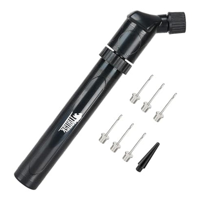 Tigrisk® Ball Pump for Sports Balls - Hand Pump for Soccer Football Volleyball Water Polo Rugby Exercise Sports Ball, Portable Air Pump with 6 Needles and 1 Nozzle