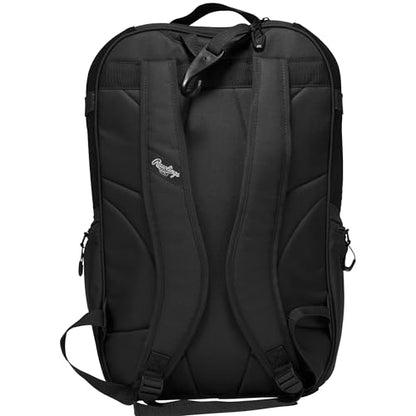 Rawlings | The Journey Player's Backpack Equipment Bag | Baseball/Softball | Multiple Colors - color: Black