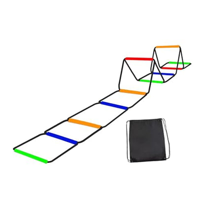 Colaxi Agility Ladder Speed Ladder Workout Improves Coordination Home Gym Outdoor Sports Folding Rugby Multipurpose Fitness Training