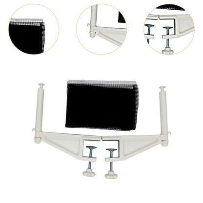 Table Tennis Net Post Set Pong Mesh Rack Exercise Portable Replacement Pong Clamp Net Practice for Outdoor