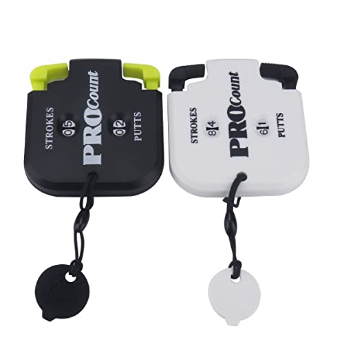 Mini Golf Score Counter Scorekeeper Up to 99 Shots Score with Reset Clip (Pack of 2) - color: Color 1