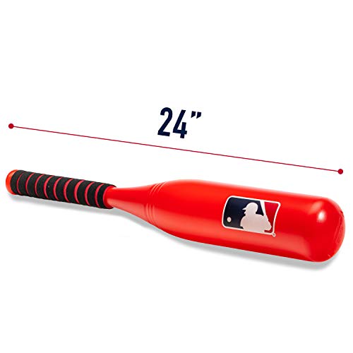 Franklin Sports MLB Jumbo Kids Plastic Baseball Bat - Backyard Bat with Large Barrel for Toddlers - Fat Plastic Bat - color: Red